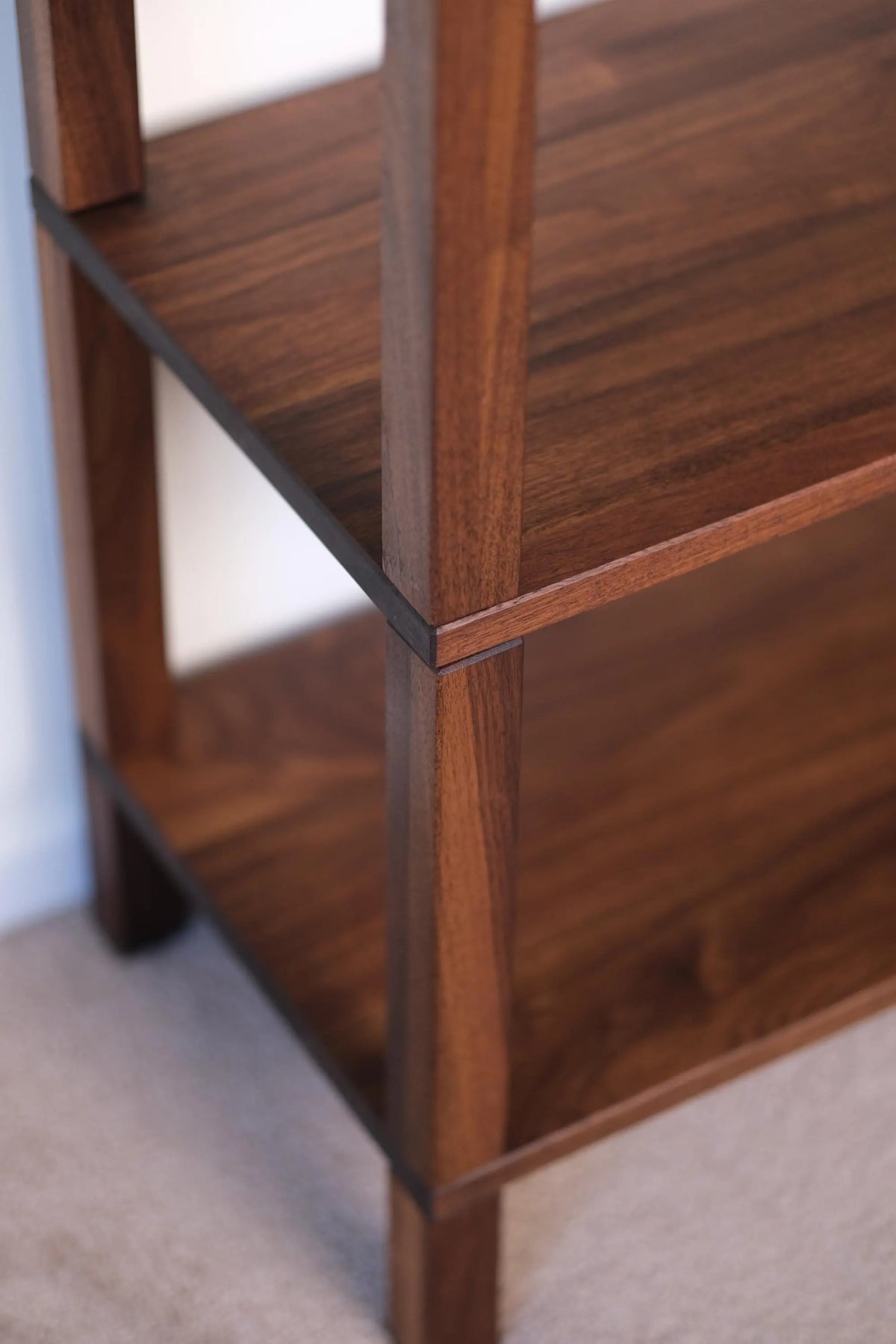Bookcase Nightstand Rack Solid Wood Bookcase & Nightstand – Oak or Walnut, USA Made