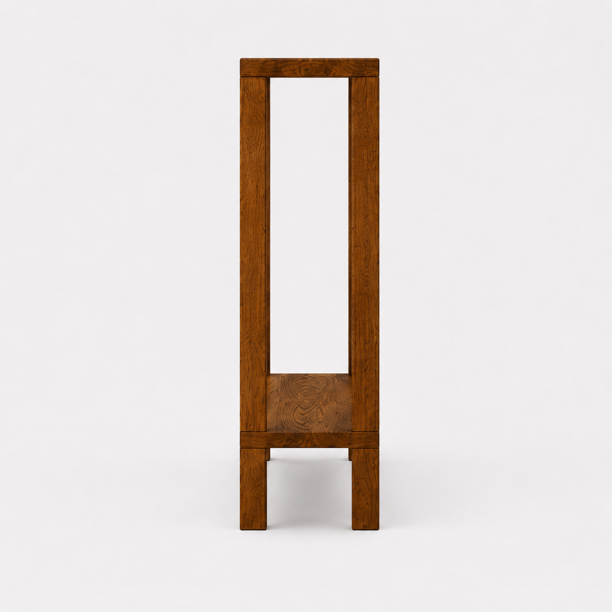 Brown | Solid wood console table in brown finish, view 3
