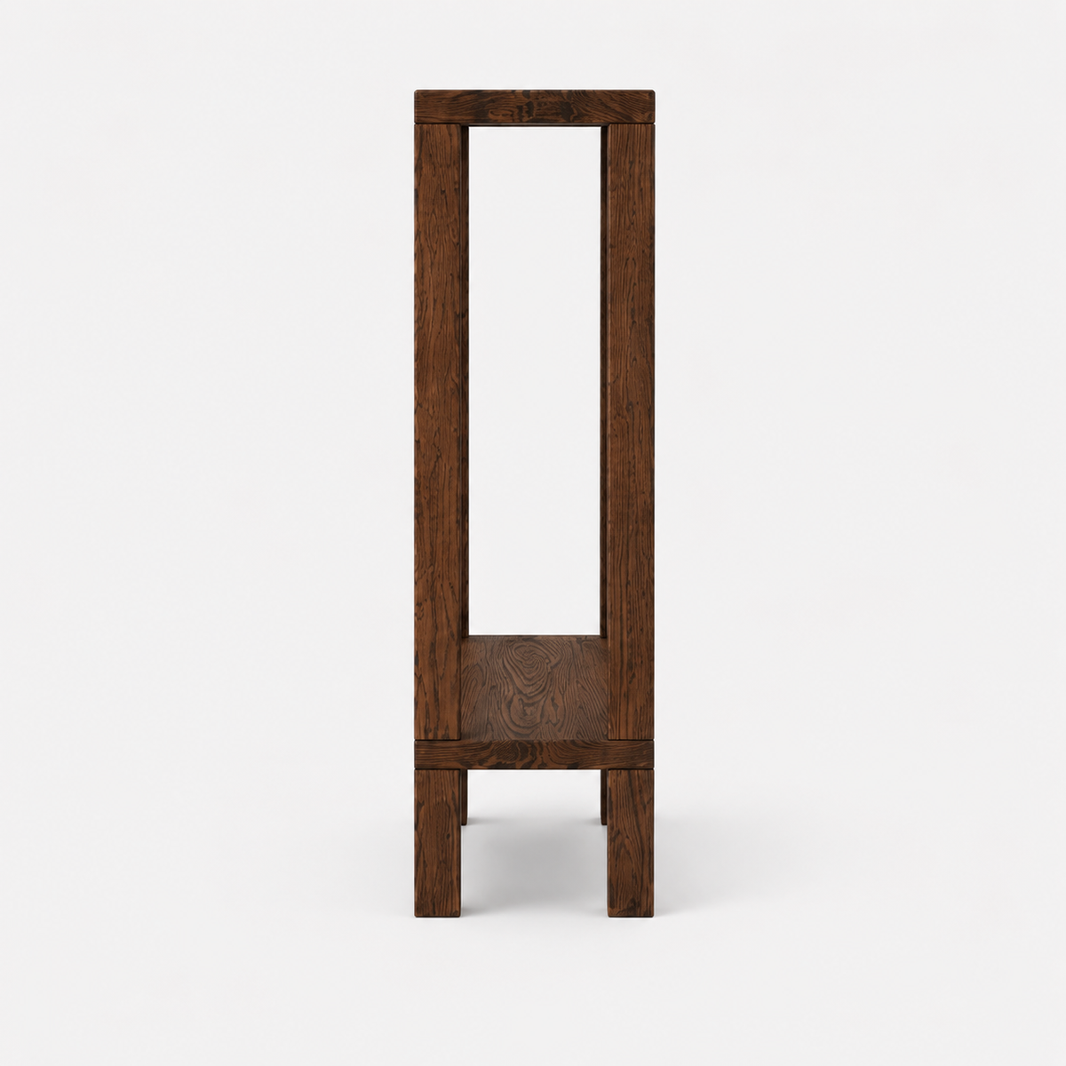 Dark Brown | Solid wood console table in dark brown finish, view 3