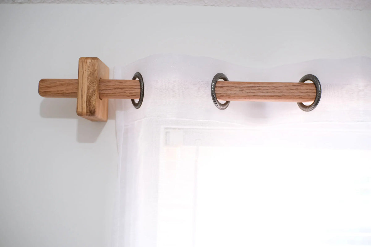 Custom Length Curtain Rods Wood Curtain Rod – Custom Length up to 62