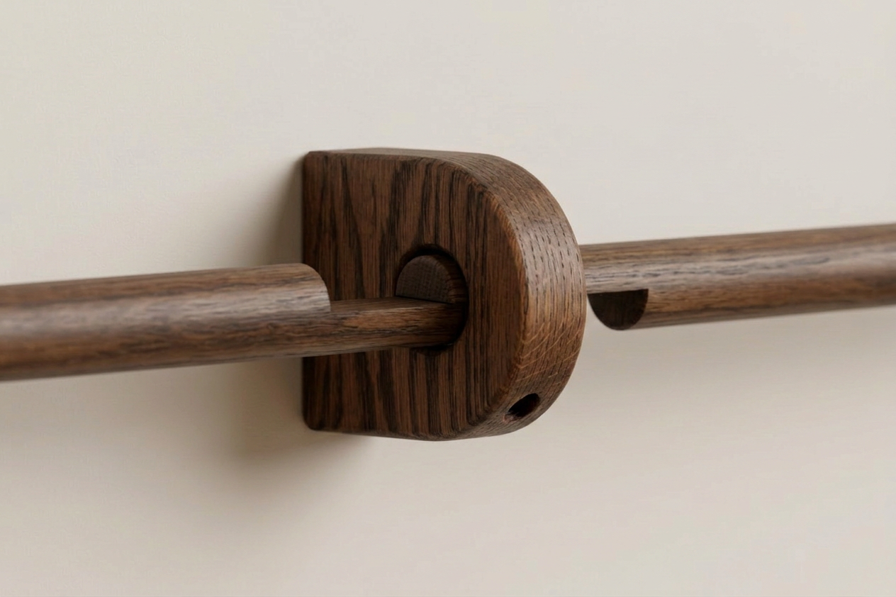 Wooden Curtain Rods – Extra Long, Heavy Duty Drapery Poles