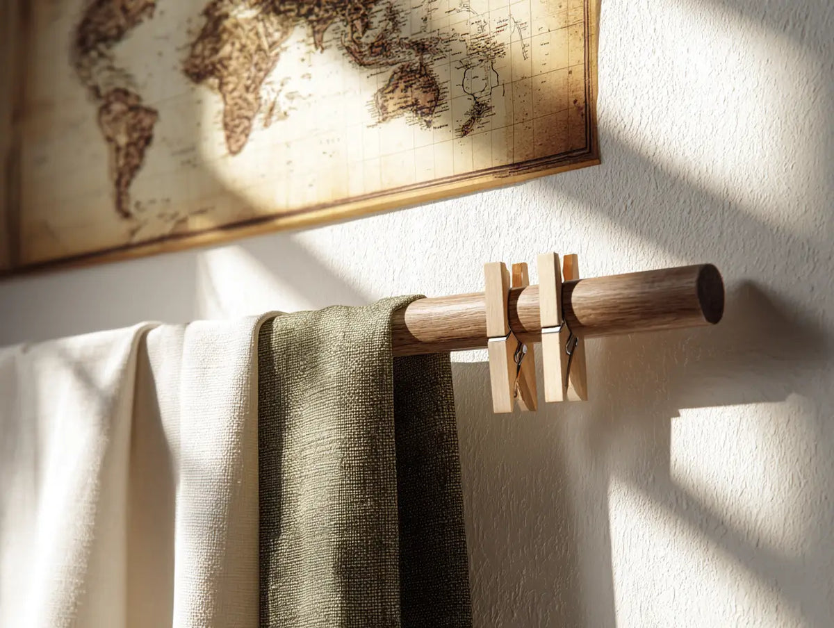 Rod Wire Windows Wood Curtain Rods & Brackets – Solid Oak Window Hardware